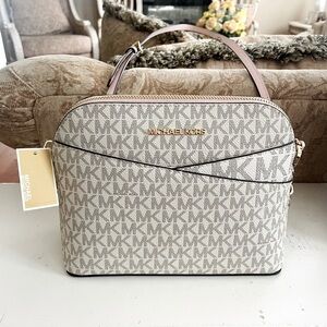 Michael Kors Logo Print Powder Pink Women's Bag